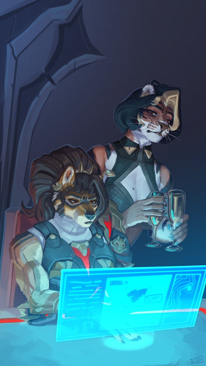 ChoccoDoggoArts's tweet photo. working late?

#dominetta #overwatch #furryㅤㅤㅤ https://t.co/DxFHTeNXE8