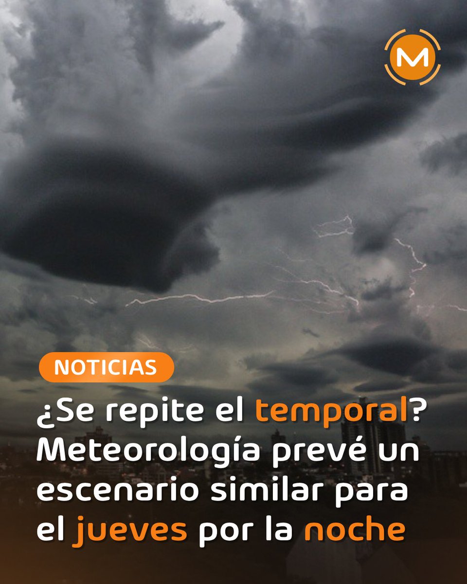 AM_1080's tweet photo. 🔴 "Tendremos señales similares a lo que tuvimos el sábado por la noche", advierten desde Meteorología

👉🏼 El director de Meteorología, Eduardo Mingo, advirtió que el próximo frente meteorológico traerá un comportamiento muy parecido al del sábado pasado.

👉🏼 La franja de mayor atención abarca Asunción y el departamento Central, extendiéndose por Cordillera, el sector oeste de Caaguazú, Guairá, Caazapá e Itapúa, además de los departamentos del suroeste: Ñeembucú, Paraguarí y Misiones.

#Comunidad1080 📻 
#ComunidadMonumental