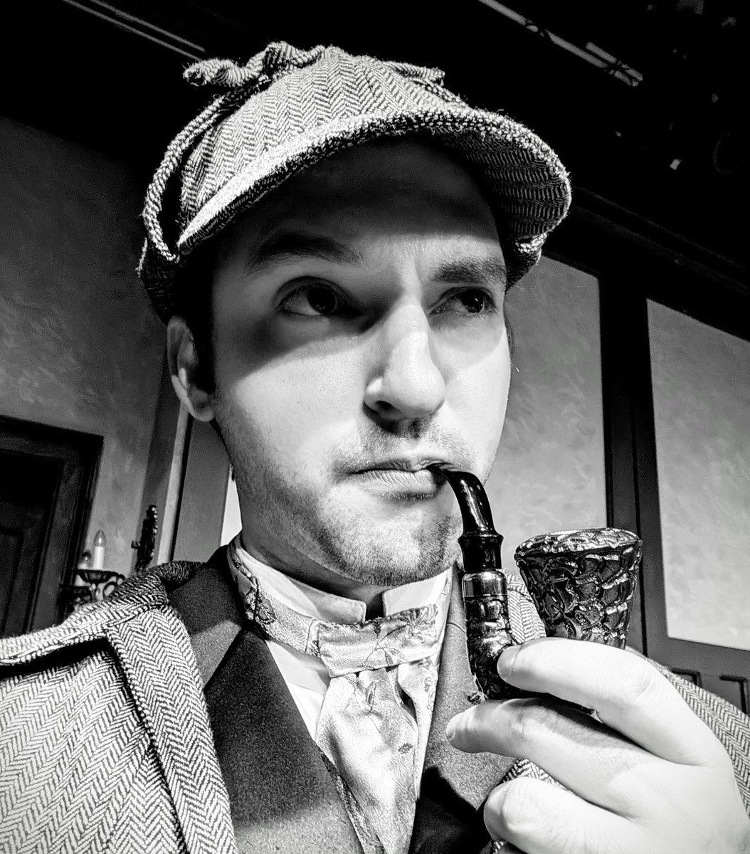 dan_djsr's tweet photo. Pipe? Check. Deerstalker? Check. Criminal mastermind at large? Unfortunately, also check.
Ken Ludwigโs MORIARTY at Melbourne Civic Theatre.
#Moriarty #MelbourneFL https://t.co/PBZNTrHPje