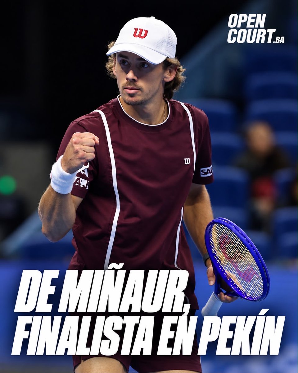OpenCourtBA's tweet photo. Alex de Miñaur avanzó a la final del ATP 500 de Pekín luego de que Hubert Hurkacz tuviera que retirarse por una molestia física durante el segundo set.

Será la primera final de Alex en Pekín. 🇦🇺 https://t.co/ZNqxOanxbr