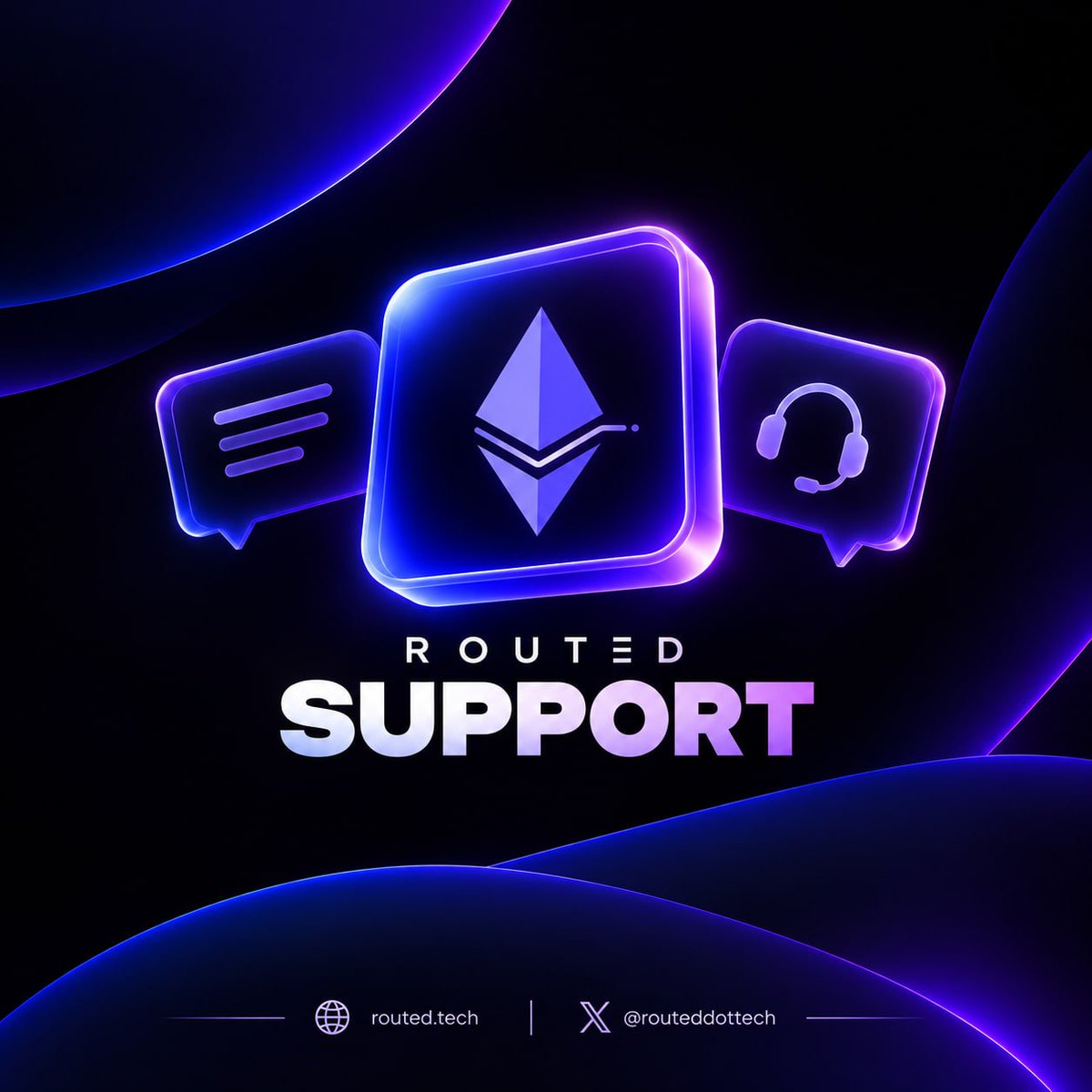 routeddottech's tweet photo. Need help with ROUTΞD? 

Our telegram support bot is now live. Send your question, get a ticket reference, and follow the progress anytime with "/status". 

If you run into an issue or need a hand, reach out here:
 ROUTΞD Support < https://t.co/hDe9zUIniA >

 We’ll take it from there.