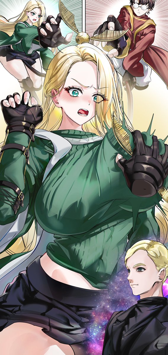 whoiam364364's tweet photo. クィディッチの試合でアクシデントに見舞われる女体化マルフォイ / Malfoid https://t.co/V16MWscNgP