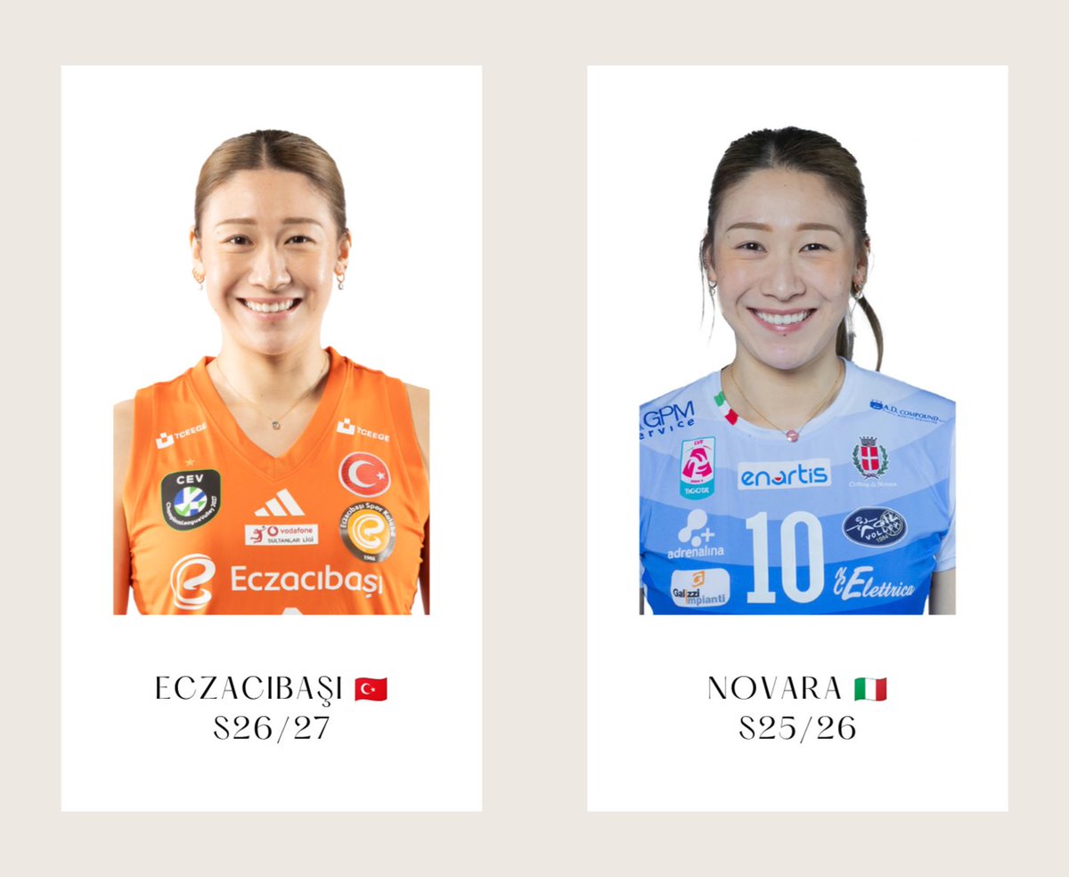 almondmilkTH's tweet photo. Mayu Ishikawa's official league profile photos through the years (overseas)---

#石川真佑 https://t.co/XPz8qPh6yo