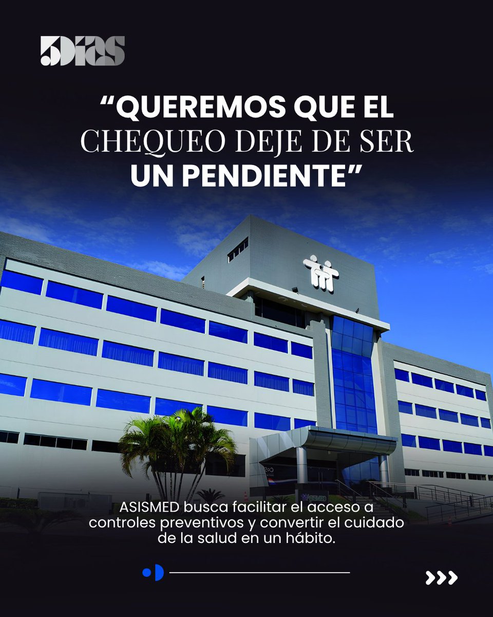 5DiasPy's tweet photo. 🌸🩺 “Queremos que el chequeo deje de ser un pendiente”.

ASISMED busca facilitar el acceso a controles preventivos y promover una cultura de cuidado donde la prevención forme parte de los hábitos de las personas.

💡 Crista Yudis, gerente de Marketing de ASISMED, destaca una estrategia que combina nuevos espacios de atención, tecnología de avanzada y una experiencia más personalizada.

La compañía también proyecta una medicina prepaga donde la inteligencia artificial y el conocimiento médico tendrán un rol cada vez más relevante.

Leé la nota completa en https://t.co/bQuhVfjz4i 

#5Días #ASISMED #Prevención #Salud #Tecnología