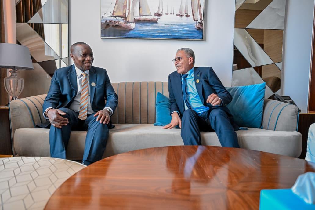 MAEBurundi's tweet photo. En marge de la 8ᵉ Réunion de coordination mi-annuelle de l’#UA, des Communautés Economiques Régionales et des Mécanismes régionaux, tenue à Alamein, en #Égypte, S.E. l’Ambassadeur Édouard BIZIMANA, Ministre des Affaires Etrangères, de l’Intégration Régionale et de la Coopération au Développement, a tenu des entretiens bilatéraux avec ses homologues Egyptien, S.E. Badr Abdel-Ati, et Tchadien, S.E. Ahmat Kogri.
Les échanges ont porté sur le renforcement des relations bilatérales, avec un accent particulier sur le #commerce, les #investissements et la tenue régulière des Commissions mixtes de coopération entre le #Burundi et ces deux pays.@Edbiziman  @Sonitu6  @Ntamagiro1  @NtareHouse  @KwaNtare  @BurundiGov  @nshingamateka  @Burundi_senat  @_AfricanUnion