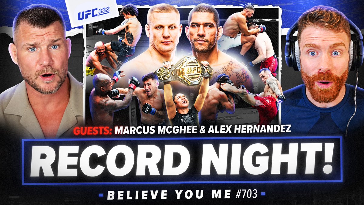 BYMPod's tweet photo. It's a BRAND NEW #BelieveYouMe with @bisping and @felderpaul talking #UFC332 a card so action packed they had to get together on Sunday to talk about it, so it's out a day early! #BelieveYouMe

Full Video Here: https://t.co/B3g0nvpLwO https://t.co/mcOViHGn6O