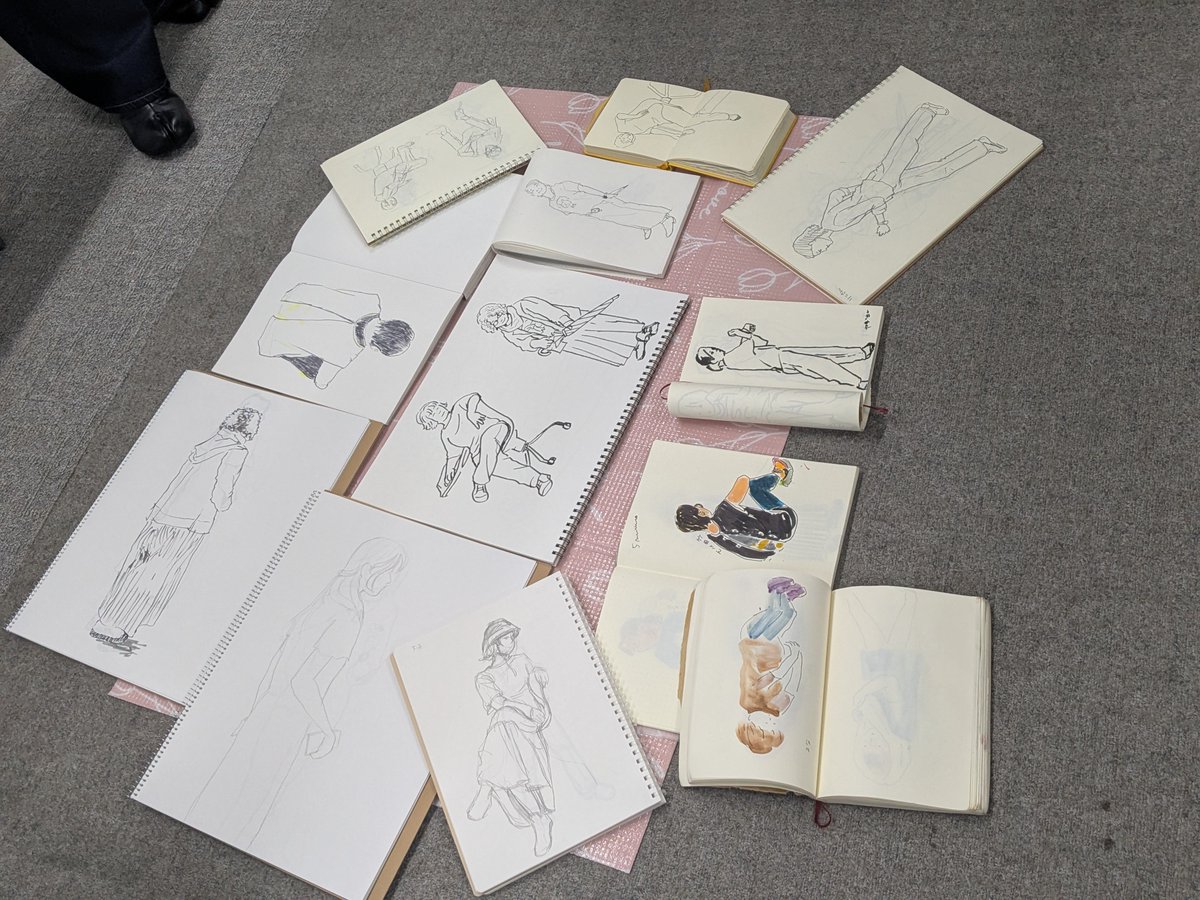 shigen_nu's tweet photo. この前、イラストレーターさん主催の、クロッキー会参加しました✨️
疲れてくる後半で、だんだん画が良くなってくるのが楽しい☺️
#クロッキー https://t.co/sUJMgHnGC5