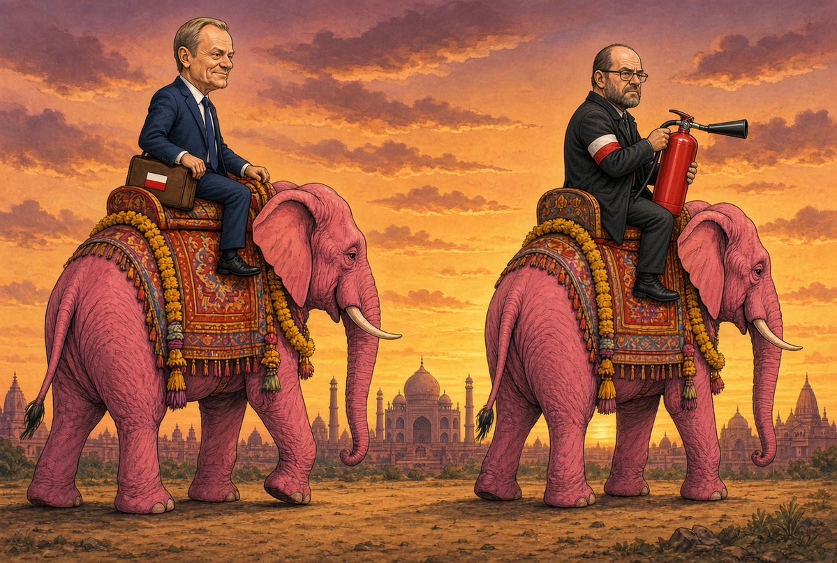 rafalhubert's tweet photo. Czy wiecie, że pan @donaldtusk odwiedzi w dniach 21–24.X Indie i spotka się z tymi samymi ludźmi co pan @GrzegorzBraun_?

Mało tego ma podoba agendę, gdyż zabierze ze soba przedstawicieli blisko 100 polskich firm. 

No to już wiecie. Ciekawe co na to silniczki, łowcy ruskich agentów i @PRZEkanal?

Wiem, wiem. To zupełnie inna sytuacja. Bo to zawsze jest zupełnie inna sytuacja.

Hindusi już nie śmierdzą?