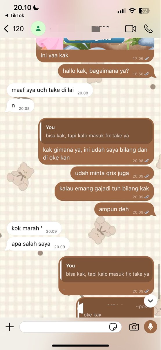 322jt's tweet photo. darah tinggi banget ngadepin cust begini, padahal udah di konfirmasi kalau mau test ht ulang fix take, terus ngilang lama pas ditanyain lagi malah bilang udah take di tempat lain tanpa konfirmasi, eh malah aku yang mau di viralkan. ANEH BANGET. https://t.co/t7fvnMwQSl