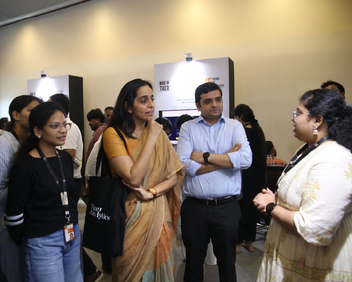 TigerAnalytics's tweet photo. What happens to your brain when you listen to music?
Dr. Vinoo Alluri of IIIT Hyderabad opened our Made in Tiger finale with that question. The booths picked up the curiosity where one team's work gave another its next idea.
What struck a chord with you?
#MadeInTiger #TigerAt15 https://t.co/cOsbmf3iYy