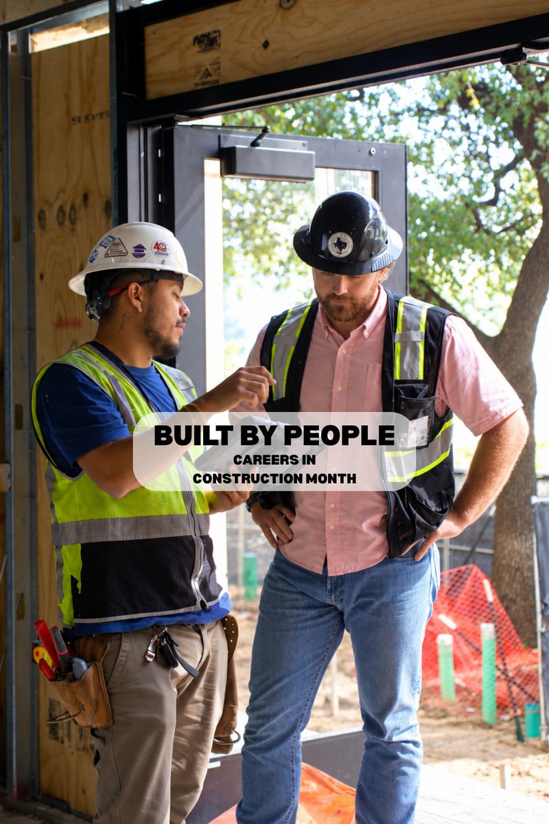 FalkenbergCon's tweet photo. October is Careers in Construction Month!
  
From the field to the office, construction brings together people with different skills, experiences, and expertise to turn ideas into reality.  

This month, we're celebrating the people behind the projects and the many career paths. https://t.co/dLAPFpYDMM