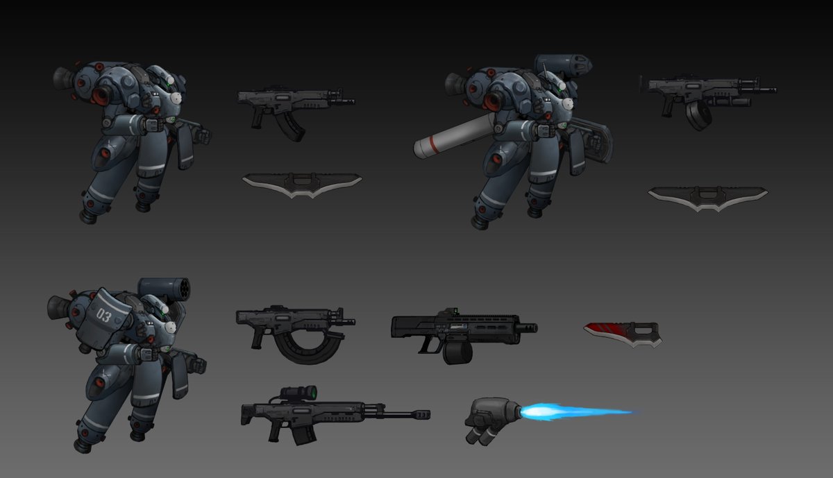 olLfLsqduy4FNJe's tweet photo. This is the starter mech and its extended variants in our demo
 Steam demo in progress
https://t.co/ZhmD5ZD7uv
 New update released today with bug fixes.
#gamedev #indiegamedev #MechGame #Steam #mech #SteamDemo https://t.co/sh1QnDe7T4