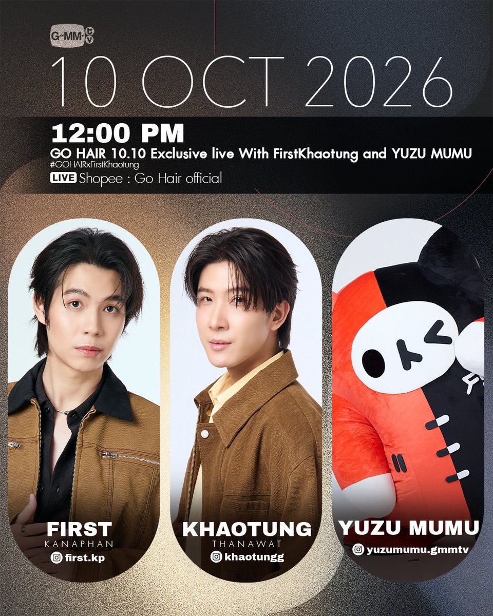 GMMTV's tweet photo. Artist Programs &amp; Events

#GMMTV https://t.co/pzmUTV4Log
