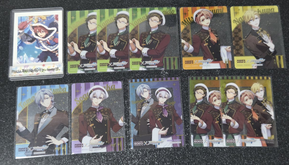 fly_away17_'s tweet photo. 【交換】
アイドリッシュセブン アイナナ COCO'S ココス コラボ 特典 クリアカード クリカ

譲:大和3/三月/環/壮五/ナギ/ピタゴラ2/MEZZO"
求:フラウェ/IDOLiSH7>一織/陸(1弾>2弾)

千葉or固ツイ手渡し>郵送2枚～
ピタゴラ/MEZZO"↔フラウェ/IDOLiSH7
検索からも気軽にお声かけください https://t.co/Pb84bftUrl