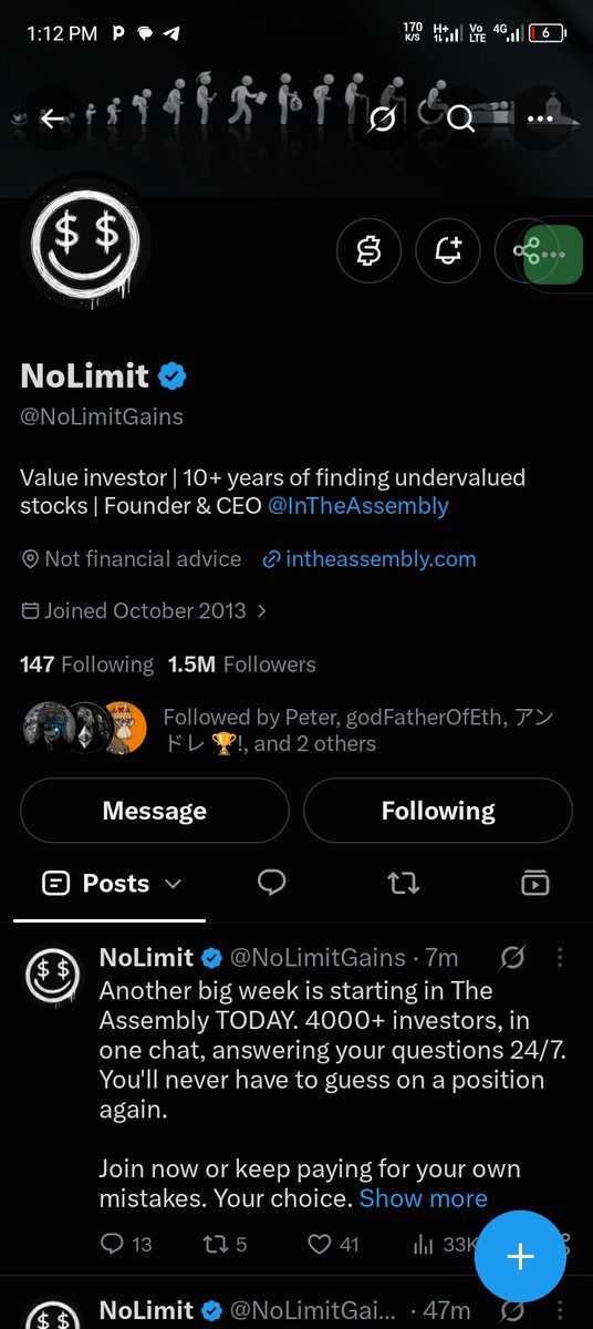williamcookz's tweet photo. @NoLimitGains Let's get it!
$1k and many dreams come true 

Lfggg https://t.co/KR3FKypar1