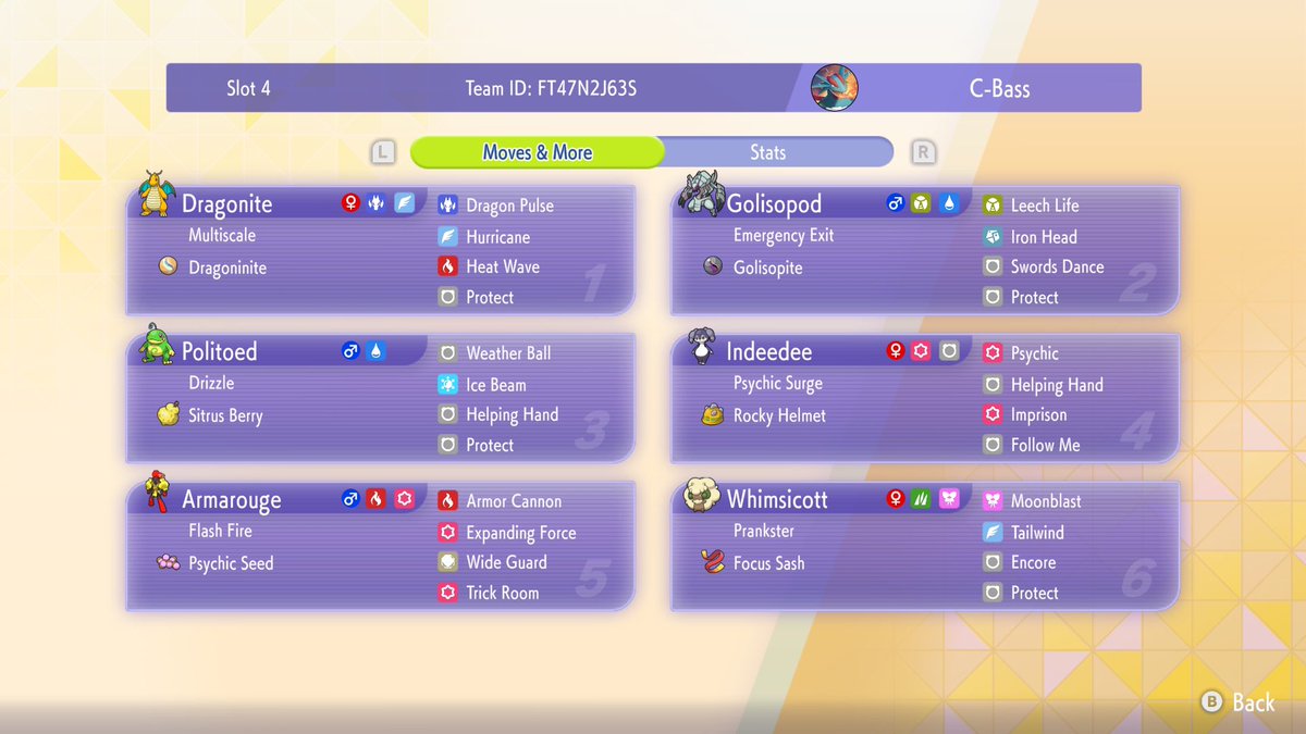 C_Bass365's tweet photo. This team has a lot going on #PokemonChampions #NintendoSwitch2 https://t.co/YWeGckqfsf