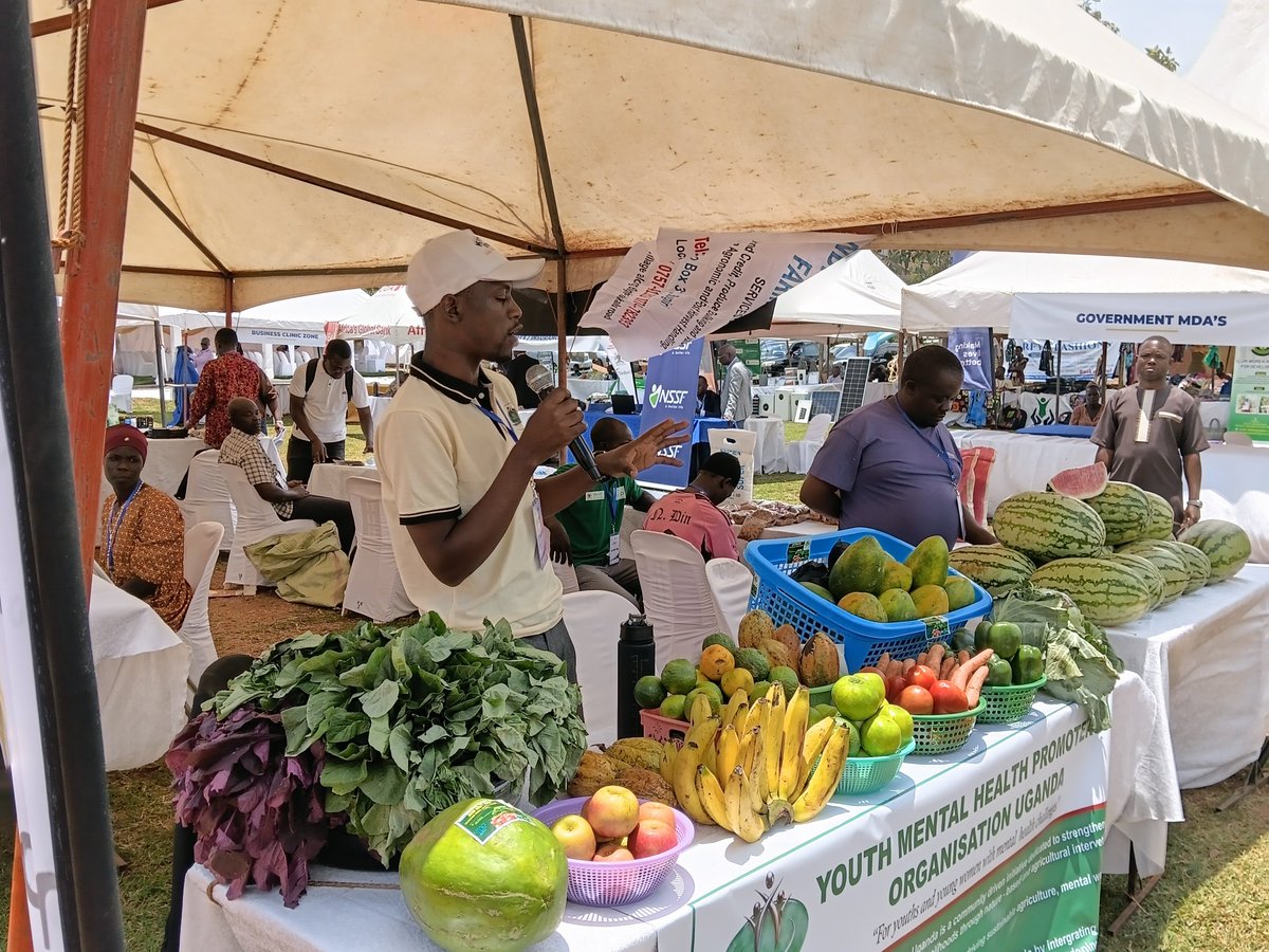 Youthinuganda's tweet photo. From little seedlings to big dreams! 🌿

​Honored to represent youth in agriculture at the MSME exhibition at St. James! Cultivating the soil to cultivate peace of mind. 🧠

​Special thanks to Enabel, FSME, and Uganda for supporting youth-led enterprises! 🇺🇬🌱 https://t.co/LL4pH09hsA