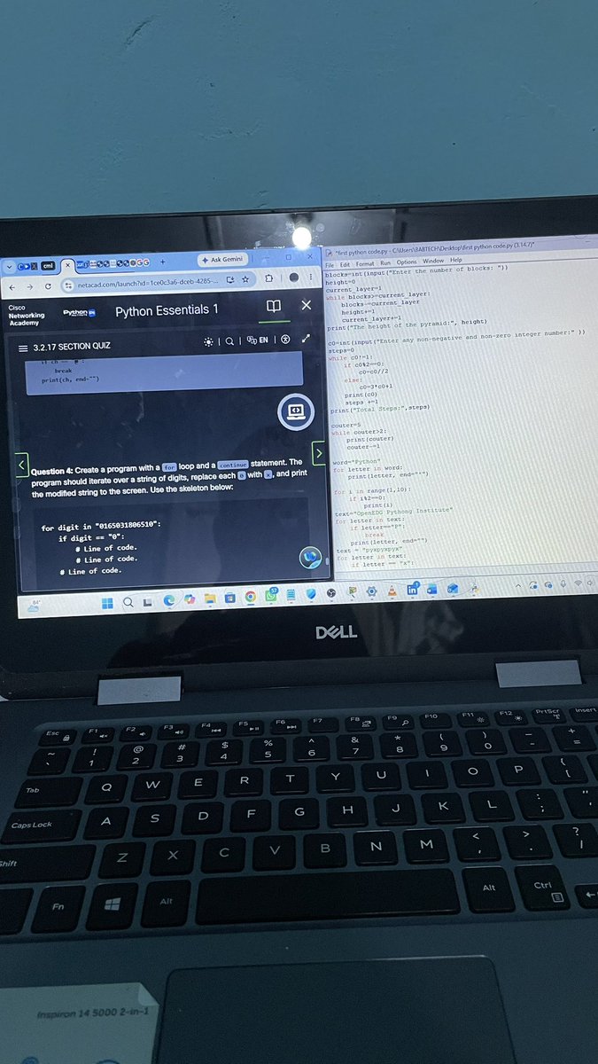 babtech1234's tweet photo. I started taking Python Essentials 1 on Cisco NetAcad because I’m planning to learn network automation using Python.
Are there any platforms with hands-on scenarios that would be valuable for this learning process?
#python #NetDevOps #NetworkAutomation https://t.co/oMAKqQRHuM