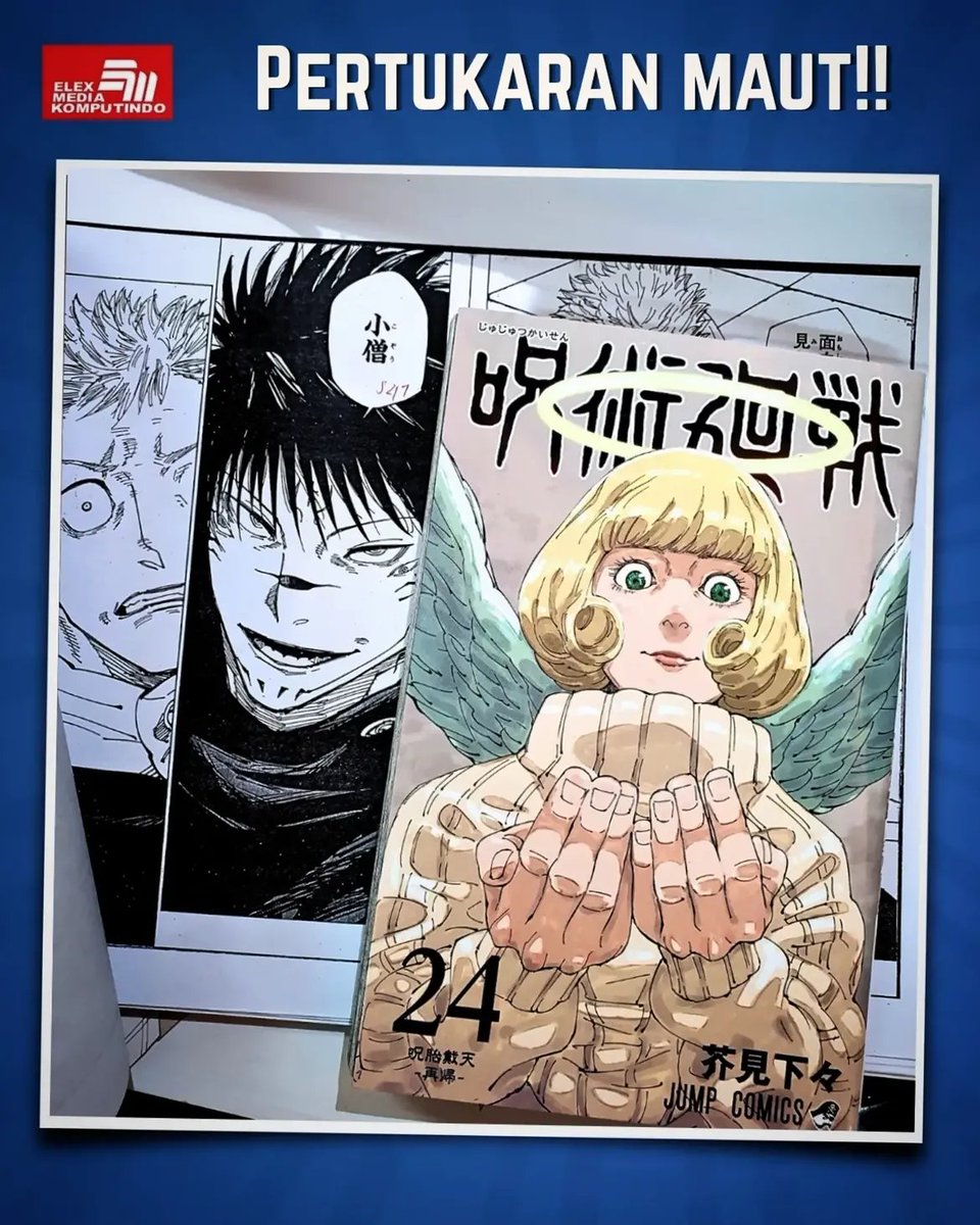 comic_lxlc's tweet photo. Update #JujutsuKaisen 24 😶‍🌫️

Tahun barumu bakal diawali dengan "Pertukaran Maut", gaes🥶

by. @Nia_Ika https://t.co/sM54o5TFLh