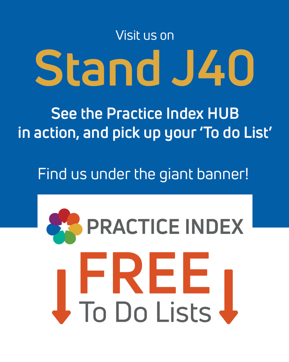 PracticeIndex's tweet photo. Visit us this week at @BestPracticeUK  in Birmingham! We're in Hall 4 of the NEC on October 7th–8th. 

Looking forward to seeing you all there! https://t.co/XcjCv7tYl3