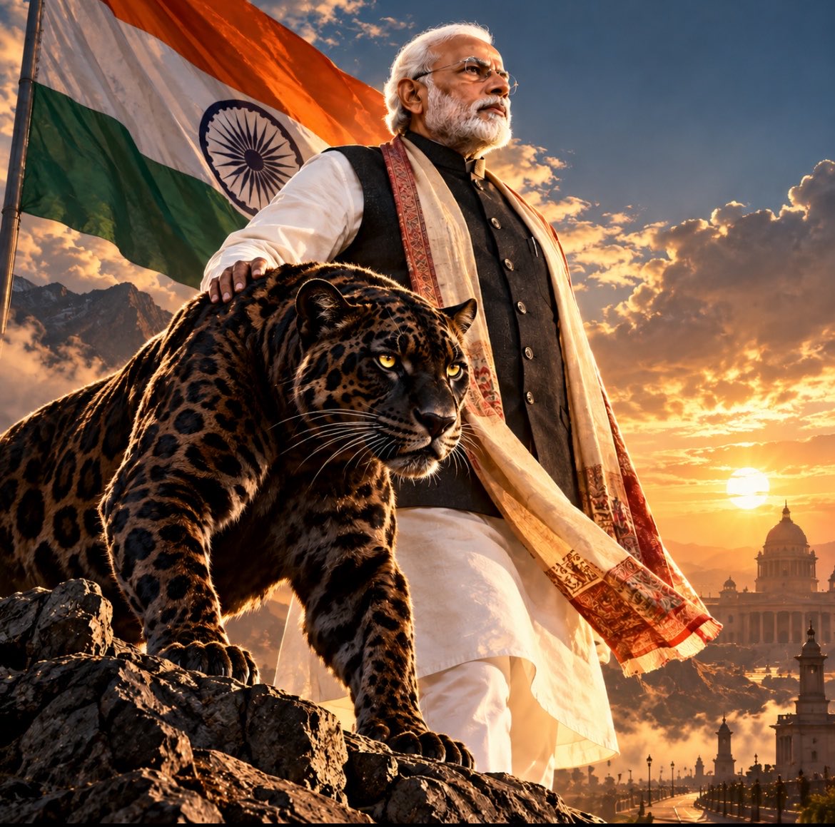 TweetShivangiii's tweet photo. Narendra Modi ji is Jaguar of Indian Politics 🔥 🦁 https://t.co/MkOqhycBMY