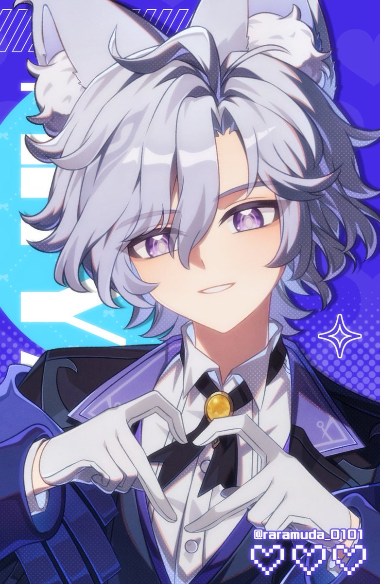 raramuda_0101's tweet photo. 執事ミティヤ🐱🤍💜 #Mitya https://t.co/sohQTX2bHN