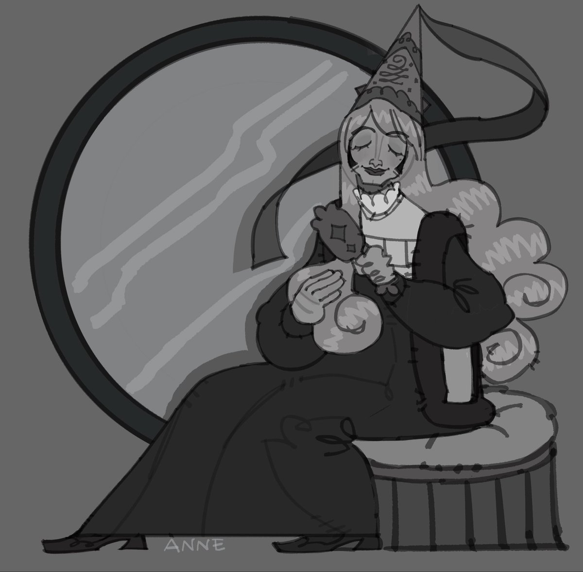TW1STofF4T3's tweet photo. #monkeetober2026 day 5 (genderbent)

An excuse to draw princess gwen? Why of course ✨ https://t.co/Na6gpUA89u