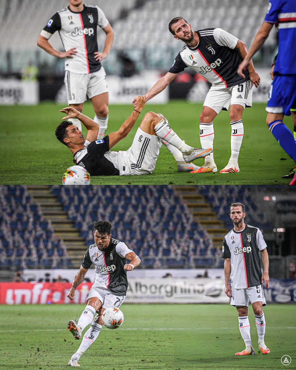 sudanalytics_'s tweet photo. 😅🇮🇹 Miralem Pjanić contó lo que hizo Allegri, ex DT de Juventus, para EVITAR QUE CRISTIANO RONALDO PATEE UN TIRO LIBRE:

“Cristiano llegó y se adueñó de la pelota. Y obviamente, con razón, ante alguien que te resuelve los partidos cada fin de semana, te callás y le dejás la pelota.

Una vez jugamos contra el Napoli, le hacen falta a Cristiano y queda tirado, Max vio a Cris en el suelo, tocándose, pero la posición del tiro libre era tan buena... Max mandó inmediatamente al doctor y al fisioterapeuta a la cancha PARA HACER SALIR A CRISTIANO Y DEJARME PATEARLO A MÍ.

¡Y encima hice el gol! Así que, gracias Max”.

Vía @Gazzetta_it.