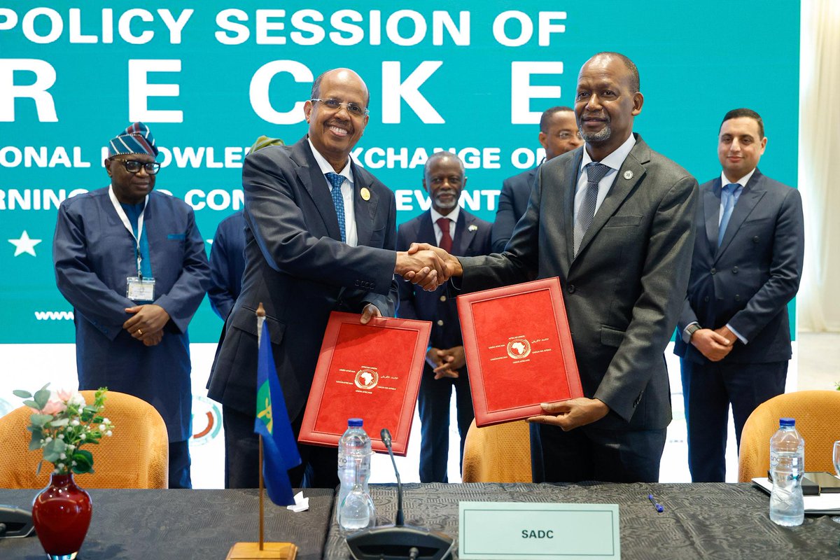 AUC_PAPS's tweet photo. The @_AfricanUnion, #RECs and #RMs have signed a historic Memorandum of Understanding on the Use of the African Standby Force (#ASF). The signing marks a significant milestone in strengthening coordination and collective action in Africa’s Peace and Security Architecture. (1/3) https://t.co/JFbr79WwAu