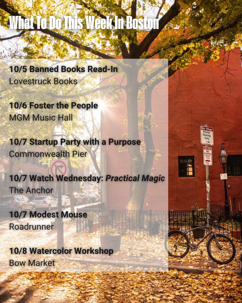 Do617's tweet photo. The leaves aren’t the only thing turning heads. Your weekly plans never looked better. 🗓️ 👀 🍂

📸: Juan Cheng https://t.co/XRMFjaCu0K