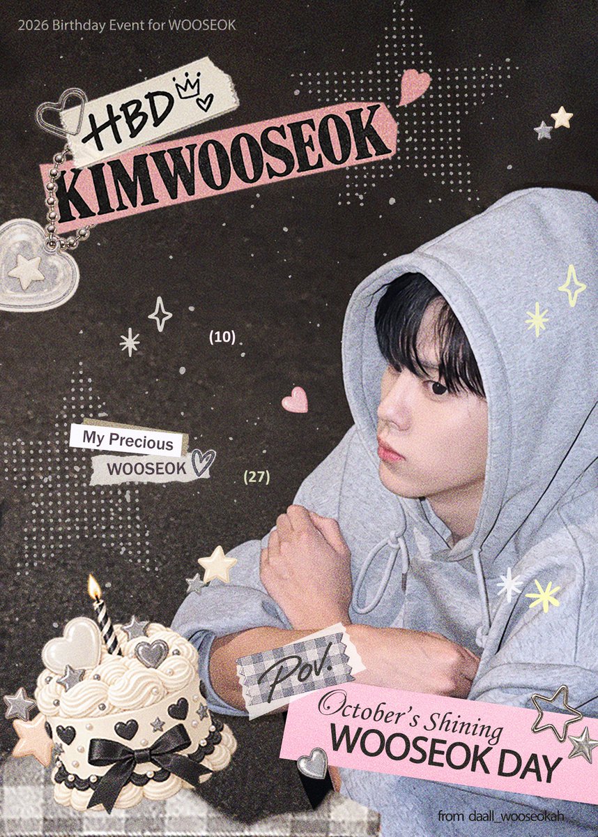 daall_wooseokah's tweet photo. 𝟸𝟶𝟸𝟼 𝙷𝚊𝚙𝚙𝚢 𝚆𝚘𝚘𝚂𝚎𝚘𝚔 𝙳𝚊𝚢

🌟 소중한 우석이의 생일을 맞아 작은 이벤트를 진행합니다 :D

𝙲𝚊𝚏𝚎 𝚆𝚘𝚘

🗓️ 𝟸𝟼.𝟷𝟶.𝟸𝟺~𝟷𝟶.𝟸𝟻, 𝟷𝟶.𝟸𝟽

📍에이엔아더

#POV_빛나는_10월의_우석날
#김우석 #KIMWOOSEOK https://t.co/eigYi65Kpl