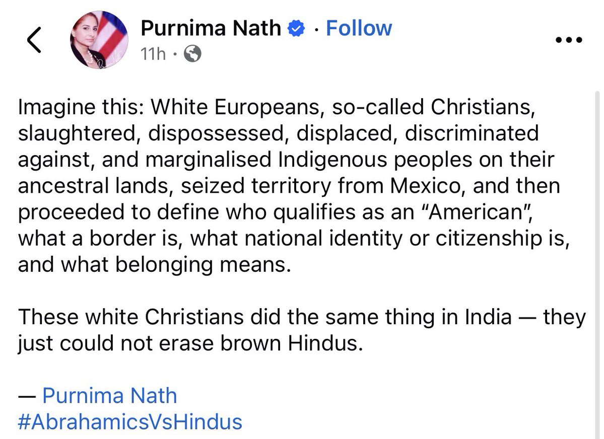 MyUnveiledTruth's tweet photo. Yet, she refuses to live in India. 
A Hindu Indian congressional candidate, by the way. https://t.co/9wDAHGakxP