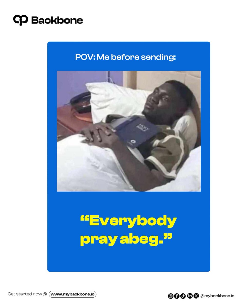 mybackbone_io's tweet photo. POV: You just want your money to move without the unnecessary stress.
No “system is down.”
No “everybody pray abeg.”
Just send and move on.
#mybackbone
#internationalpayment https://t.co/gKOzCBKXGR
