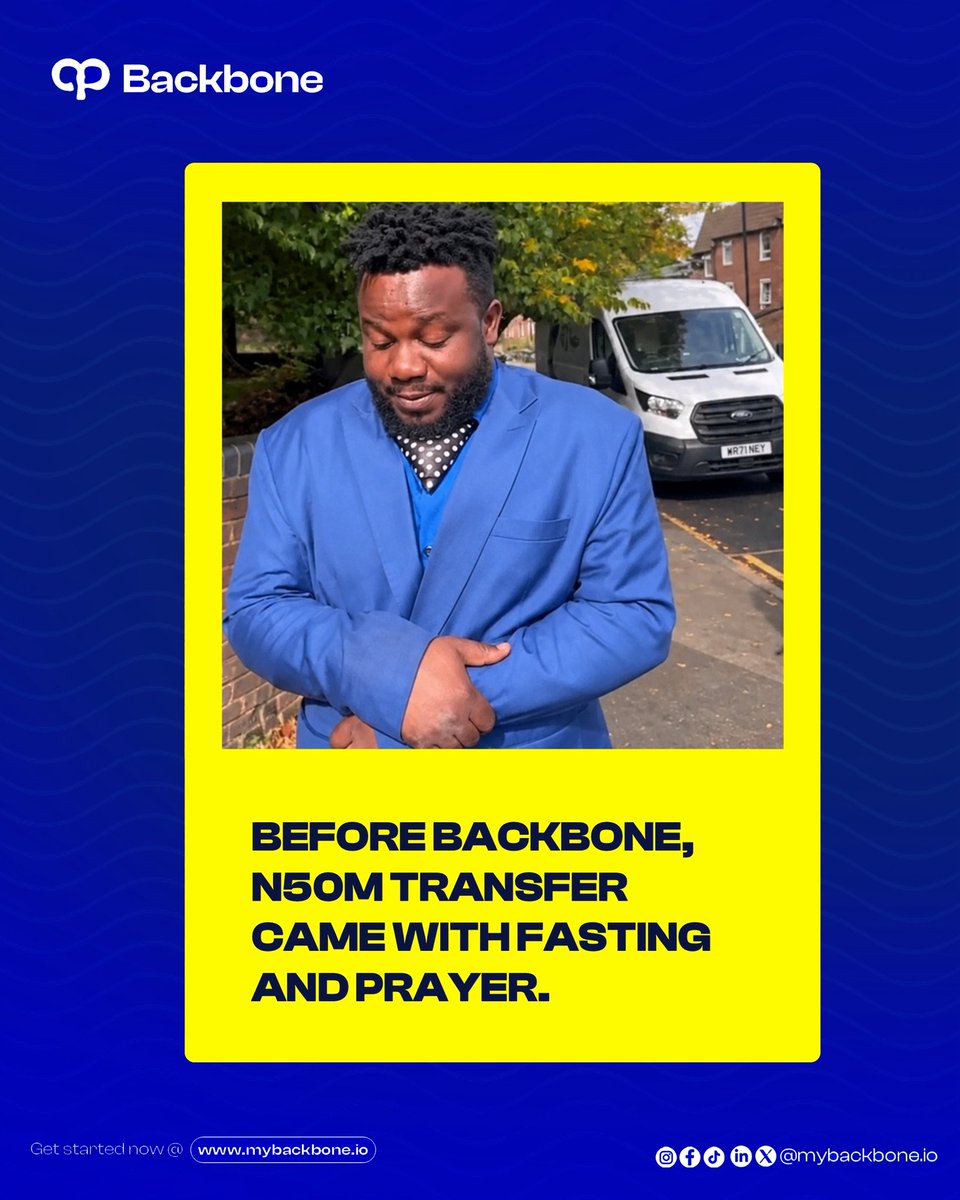 mybackbone_io's tweet photo. POV: You just want your money to move without the unnecessary stress.
No “system is down.”
No “everybody pray abeg.”
Just send and move on.
#mybackbone
#internationalpayment https://t.co/gKOzCBKXGR