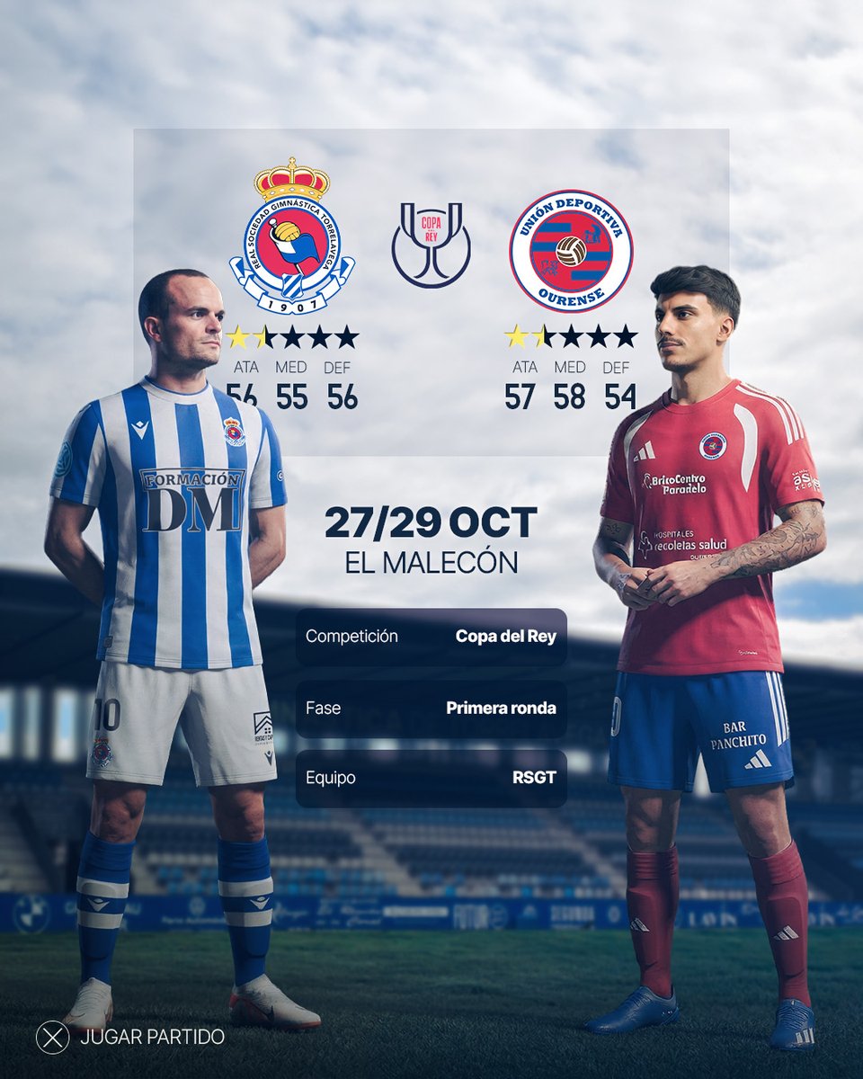 RSGimnastica's tweet photo. 🎮 La @UDOurense2014 será nuestro rival en la primera ronda de la #CopaDelReyMapfre

🏟️ El Malecón
📅 27/29 octubre https://t.co/wxSjOSHp7s