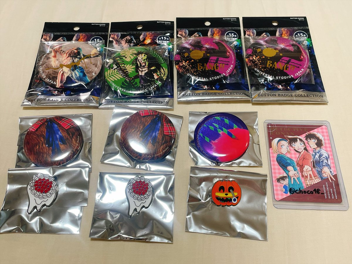 choco48_'s tweet photo. 【交換】ユニバ 缶バッジ
ゾンビ缶バッジ ハミクマ缶バッジ

ゾンビ缶バッジ
譲→コング＞民族＞デカダン
求→ジョーカー＞海賊
＞キューティー＞警察

ハミクマ缶バッジ
譲→ハミクマB＞キャンディB
求→パンクB＞ハミクマA
＞キャンディA＞ソウルB

優先順位で書いてます😌 https://t.co/a4b6RQTg5U