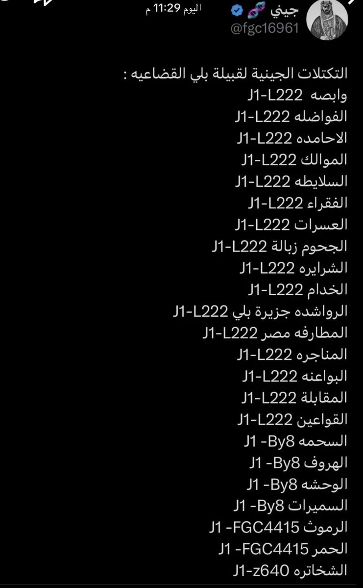 Blia__818's tweet photo. تكتل بطون بلي على L222.2-ph2263 وL222.2-by2g يمثل هميم بن ذهل بن هنئ بن بلي by2 ليست متفرع من ph2263! عليه تكتل بطون بلويّه كثيره وكبيره زبالة الاحامده وغيرهم وفران بن بلي وهرم بن هنئ بن بلي تحورهم ph2263
#بلي
#قضاعه
#J1_L222 https://t.co/XJrTMrnnO2