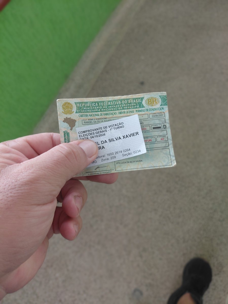 rangelxavier's tweet photo. Pronto, foi feito. Agora é segundo turno.. 

#Eleições2026 #nocorruption #fuckthecorruption https://t.co/0EHeNDI3qG
