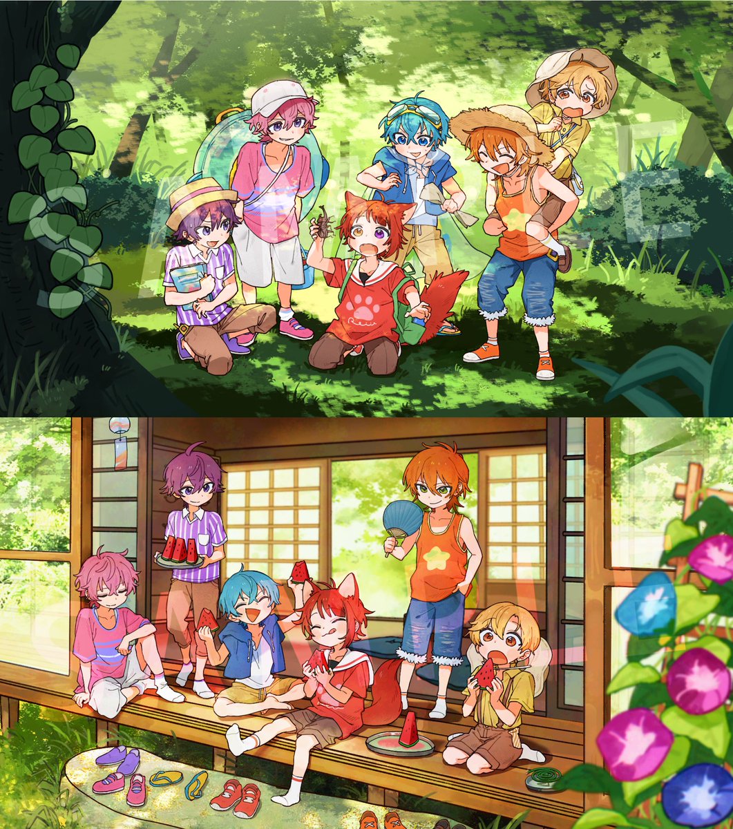 1110yu_ku_si's tweet photo. 🌱お知らせ🌳
------------------
すとぷり(#StPri_info)の皆様の楽曲、
『革命前夜』MVにて
イラストを複数担当させていただきました！

制作に携われたことがとても嬉しいです。ありがとうございます！✨

🌱🌿🌳
#すとぷり
#すとぷりぎゃらりー https://t.co/YNAhEauLqd