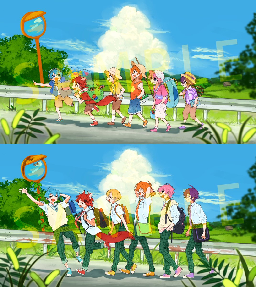 1110yu_ku_si's tweet photo. 🌱お知らせ🌳
------------------
すとぷり(#StPri_info)の皆様の楽曲、
『革命前夜』MVにて
イラストを複数担当させていただきました！

制作に携われたことがとても嬉しいです。ありがとうございます！✨

🌱🌿🌳
#すとぷり
#すとぷりぎゃらりー https://t.co/YNAhEauLqd