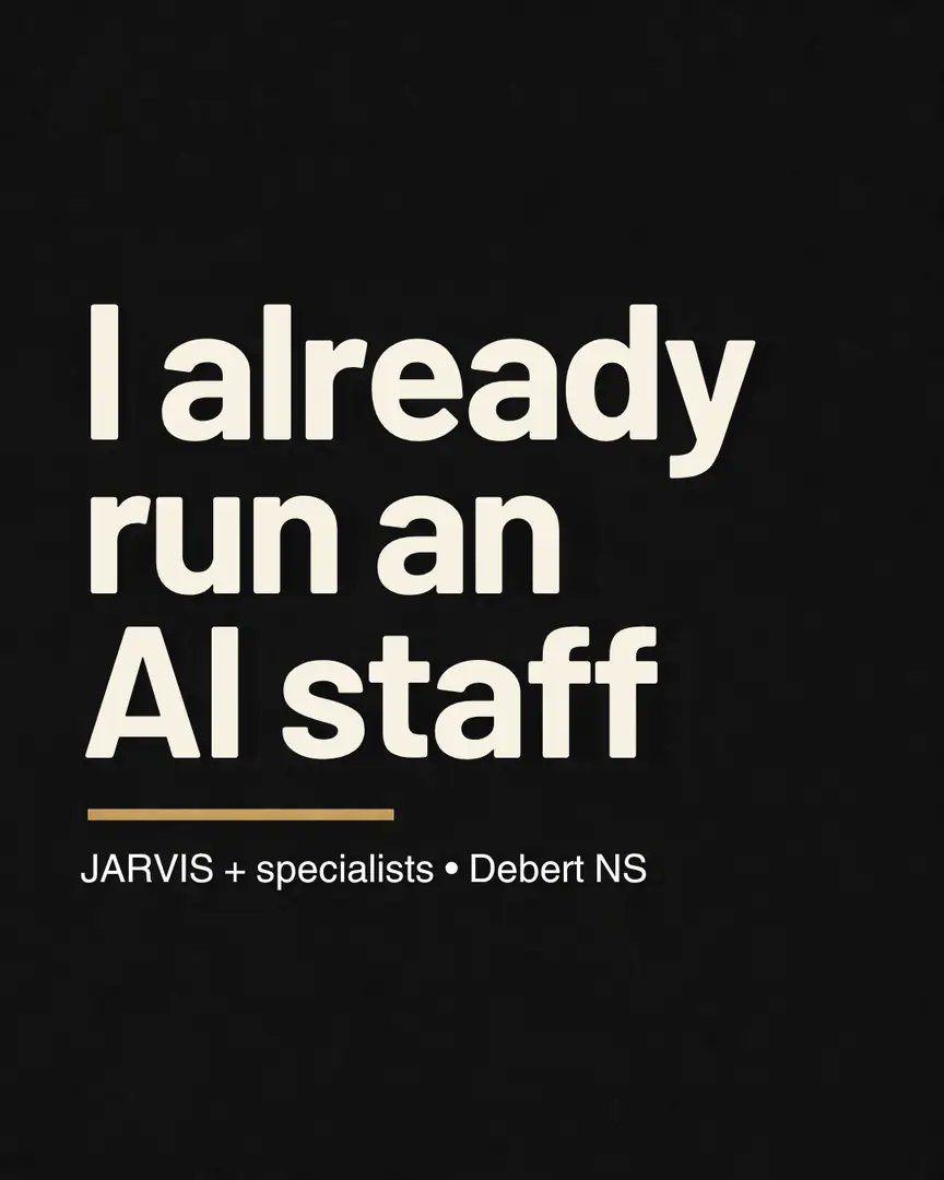 RevvedUpVeteran's tweet photo. Team Bots launched. I already run a personal AI staff — JARVIS + specialists, plus a local box at home. Nothing posts without my OK. #GrokBot
https://t.co/7ECp4251JU https://t.co/IJbUaigHaX