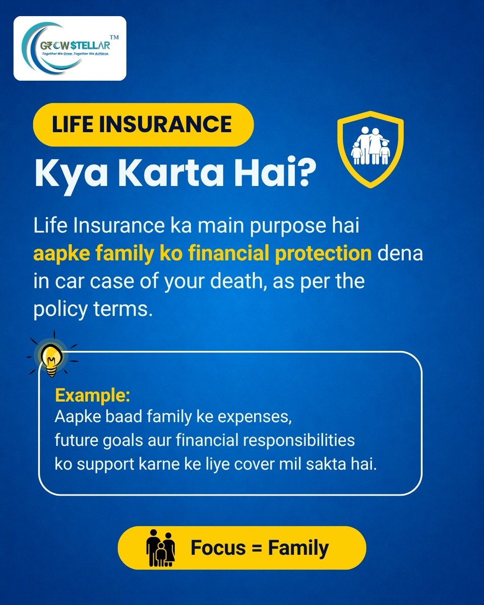 Growstellar06's tweet photo. Life Insurance ≠ Loan Protection 👀

❤️ Life Insurance → family-focused financial protection
🏦 Loan Protection → loan-liability-focused protection

Different purpose. Different coverage.
Save + share this with someone who has a loan.

#LifeInsurance #LoanProtection #Finance https://t.co/YUmORYr21V