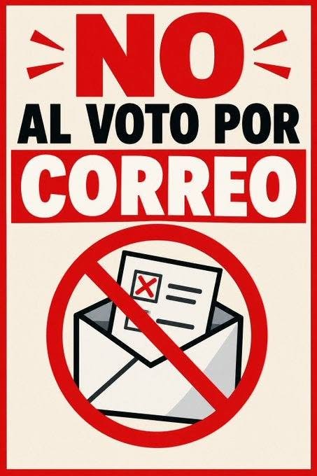 Agustn84881852's tweet photo. 🔴 NO VOTAR POR CORREO POR FAVOR,  QUE EL PSICÓPATA ALGO TIENE PREPARADO.
QUE RULE 🔴 https://t.co/iWG3vN6ERR