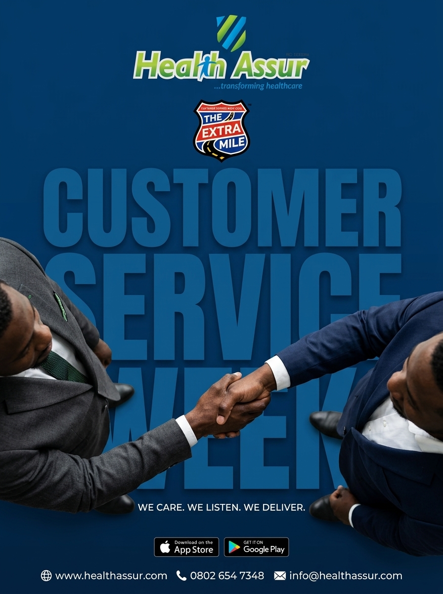 healthassur's tweet photo. Customer service is not a department, it's the experience people remember.
At Health Assur, we go the extra mile to listen, care, and deliver every step of the way.
#HealthAssur #CustomerServiceWeek #CustomerExperience #TheExtraMile #WeCareWeListenWeDeliver #Healthcare #HMO https://t.co/STKCBSy4sa