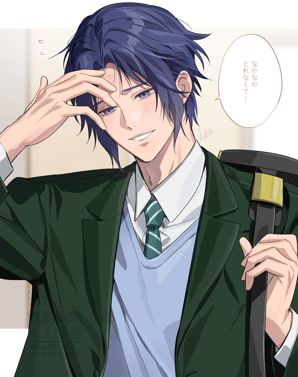 ett_etto's tweet photo. 朝練後、ヘアバンドで赤くなったおでこが戻らなくて焦り照れるゆき村くん https://t.co/FwxwPVV9f3
