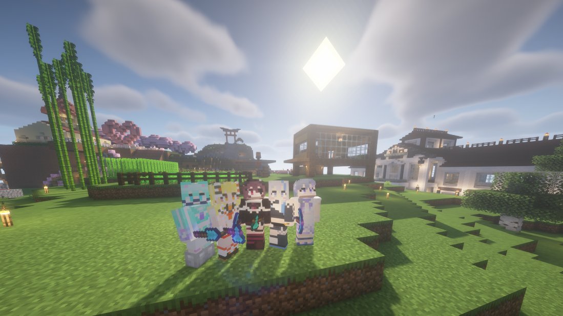 ShinozakiShanon's tweet photo. #ゆうぎりマイクラ おつシャノ～.。o○

この１か月で色々発展しました✨
みんな色々できること増えて感動...！

これからもマイクラ発展していきたい！
今後ともよろしくお願いいたします🫶🩵

映えスクショを共有！！！ https://t.co/GJ3QYeqYcw