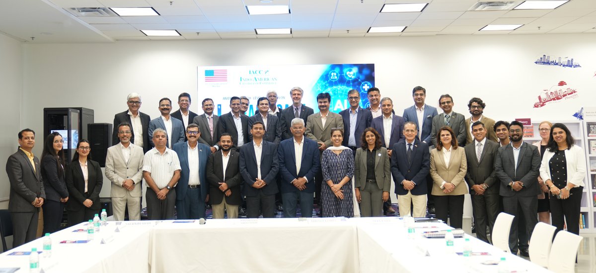 USAndMumbai's tweet photo. American SI-powered tools are improving treatments, reducing diagnostic errors, and accelerating medical research. ConGen Mumbai collaborated with @MicrosoftIndia, @PwC_IN, and @iaccindia to chart the roadmap for deploying cutting-edge U.S. SI technology across India’s healthcare sector, for a safer and healthier tomorrow.