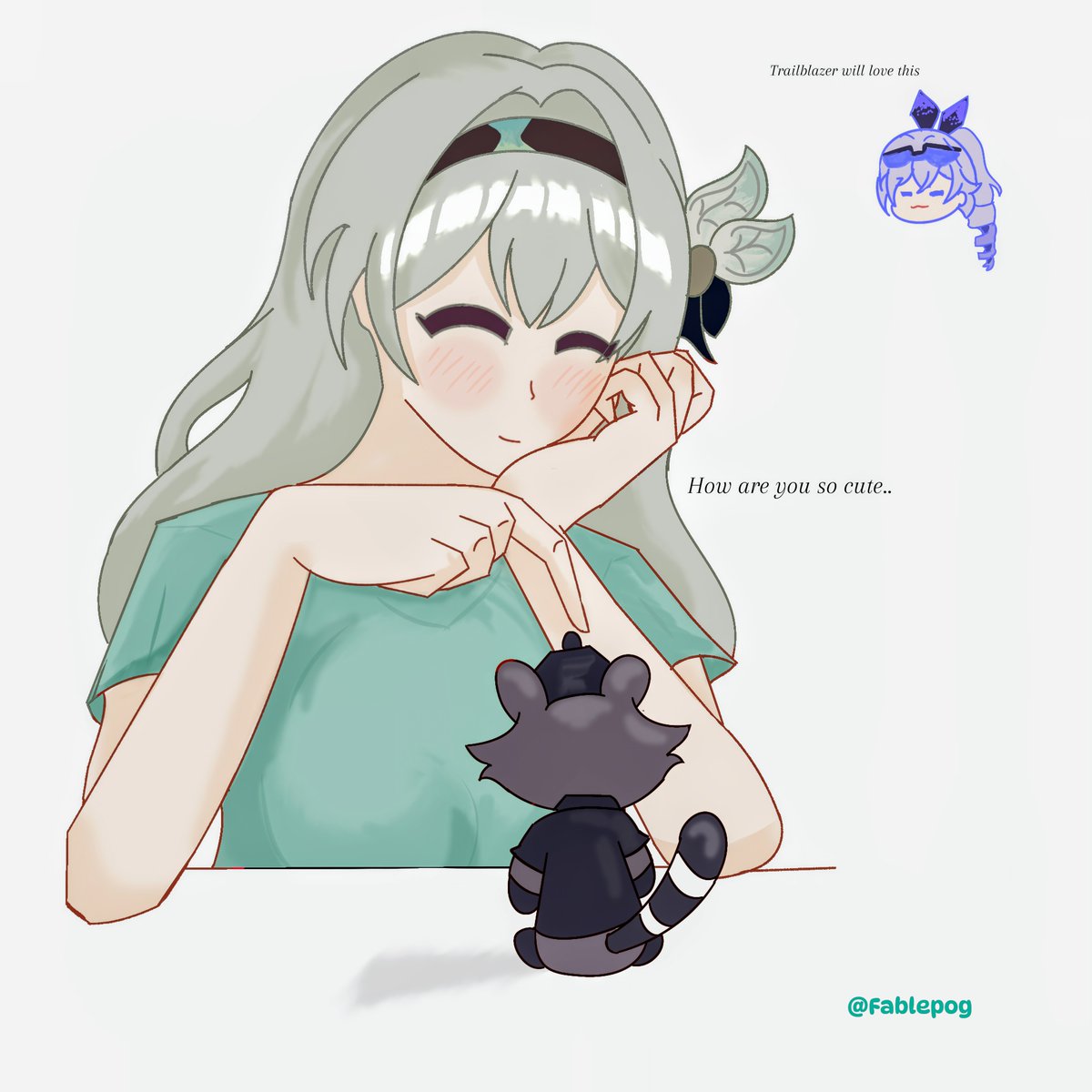 Fable_DrawsStuf's tweet photo. Firefly loves her raccoon plushie
.
. 
. 
. 
. 
. 
#Caefly #Firefly #Caelus #Honkaistarrailfanart https://t.co/GuCEit8wFB