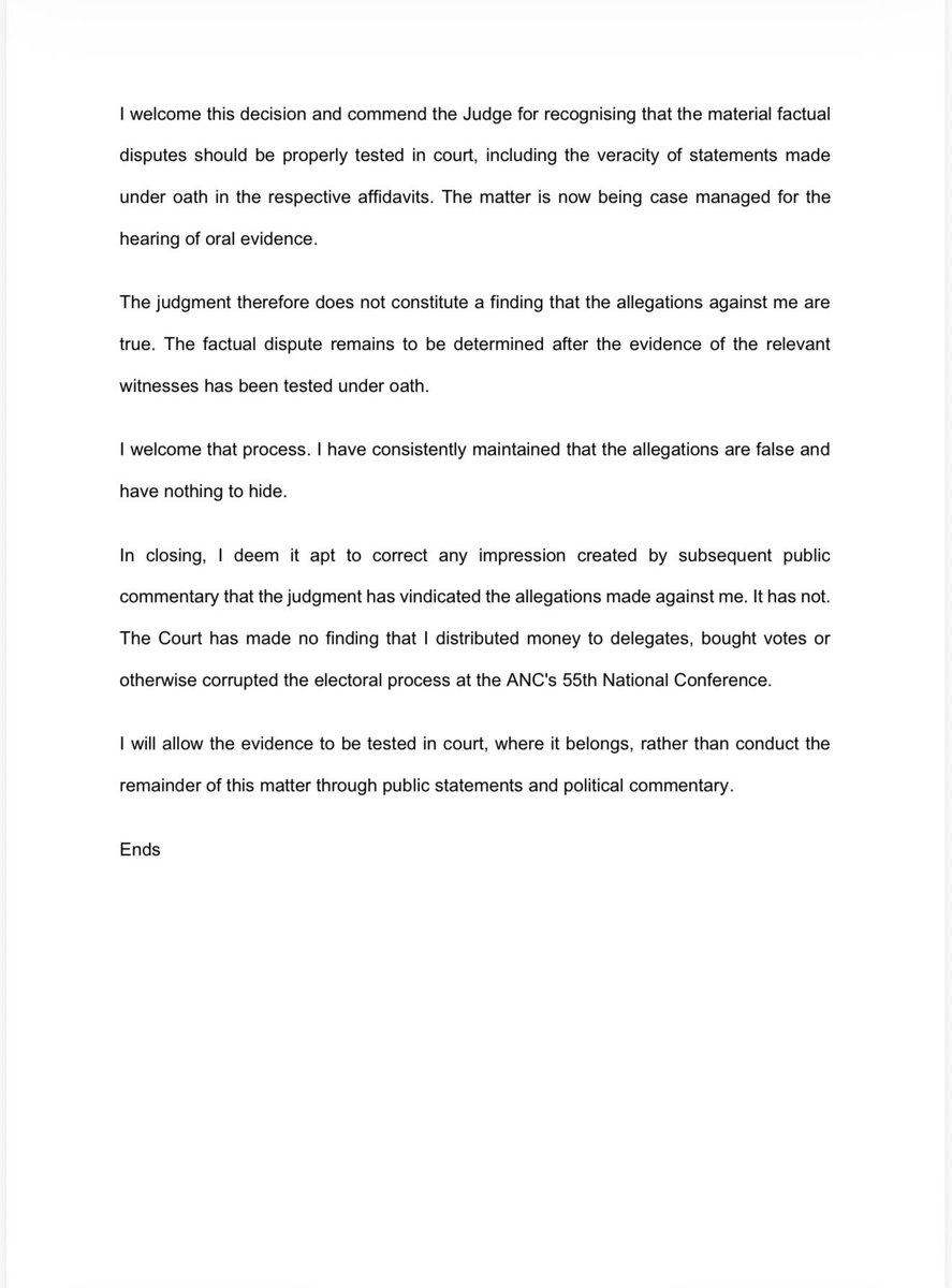 MbalulaFikile's tweet photo. STATEMENT ON THE MATTER BROUGHT AGAINST DR NKOSAZANA DLAMINI ZUMA. https://t.co/fBJGpnuByv