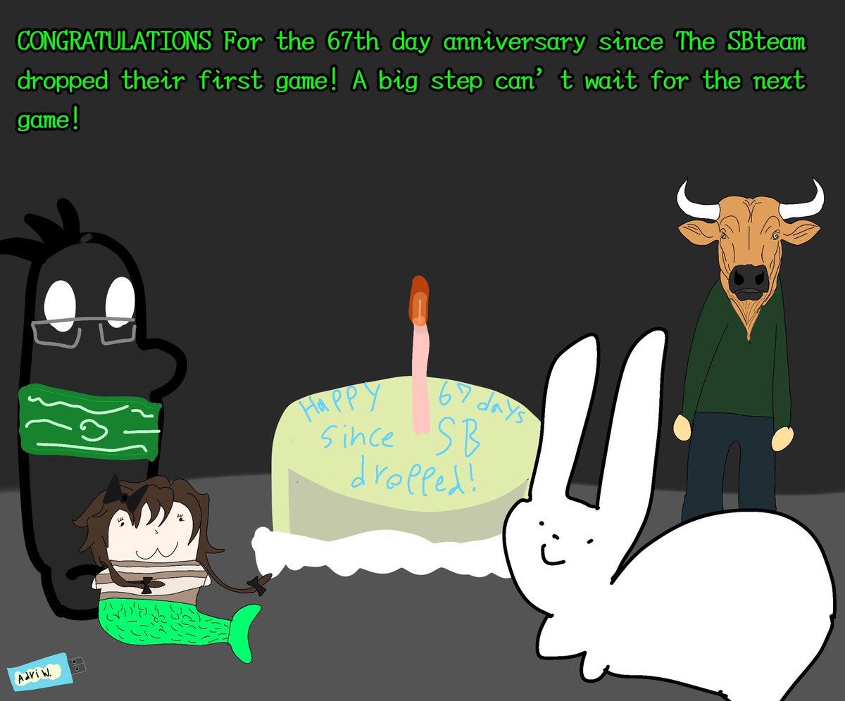 TheElephant67's tweet photo. Congratulations to the SBteam! This is their 67th day anniversary since they dropped their first game! A big step in every indie studio! Can’t wait to play the next one! @Boidoi_xr @Corpsicle_1 @Al1bbit @ChimpGrenade #SSTWLsectorbreach #SSTWL #indie https://t.co/6LqDVTJTeQ